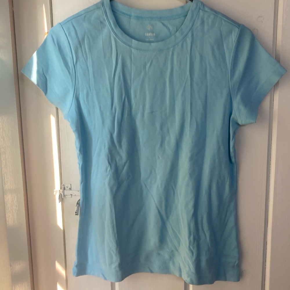 Caslon cap sleeves top